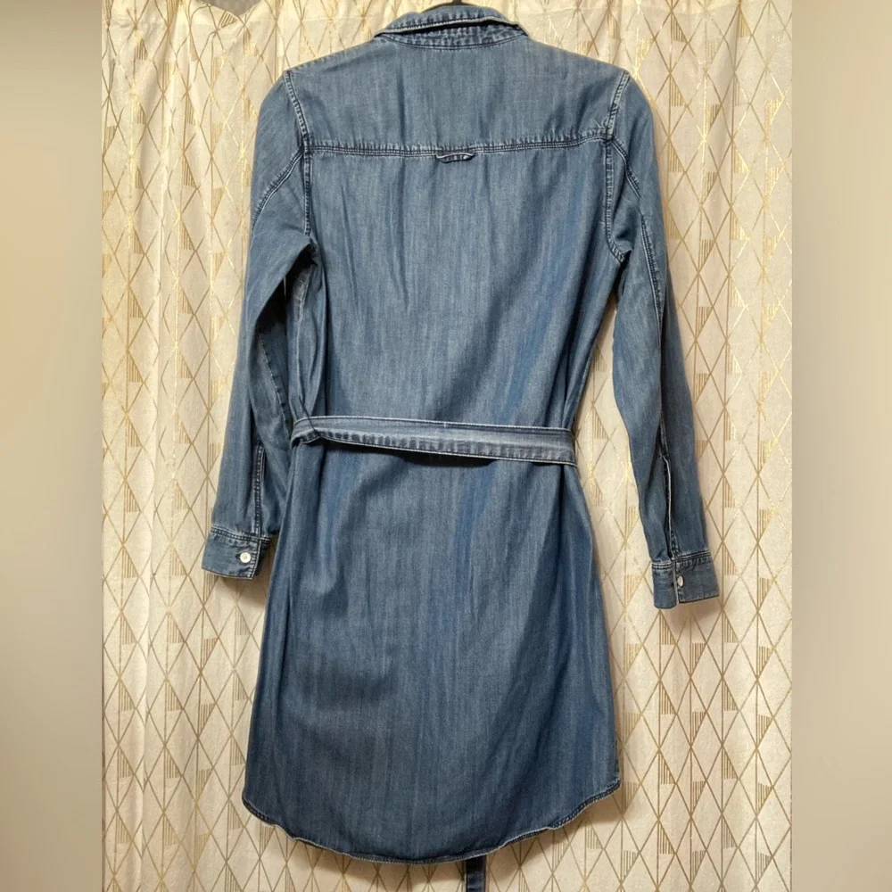 GAP Blue Denim Midi Dress - Picture 4 of 4